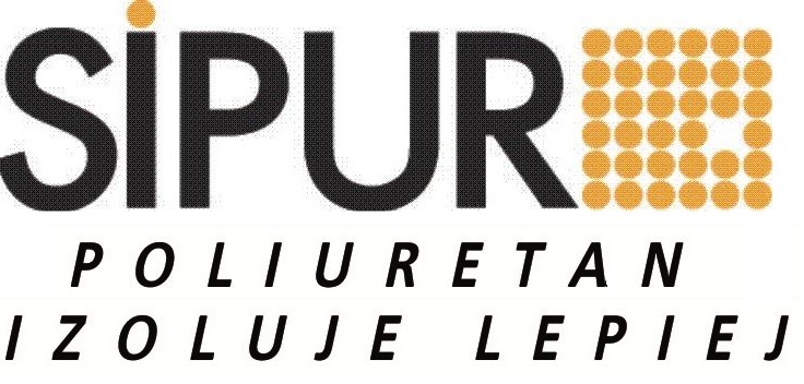 SIPUR - logotyp Polskiego Związku Producentów i Przetwórców izolacji Poliuretanowych PUR i PIR