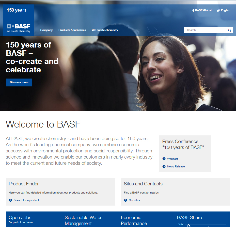 BASF - nowa strona internetowa